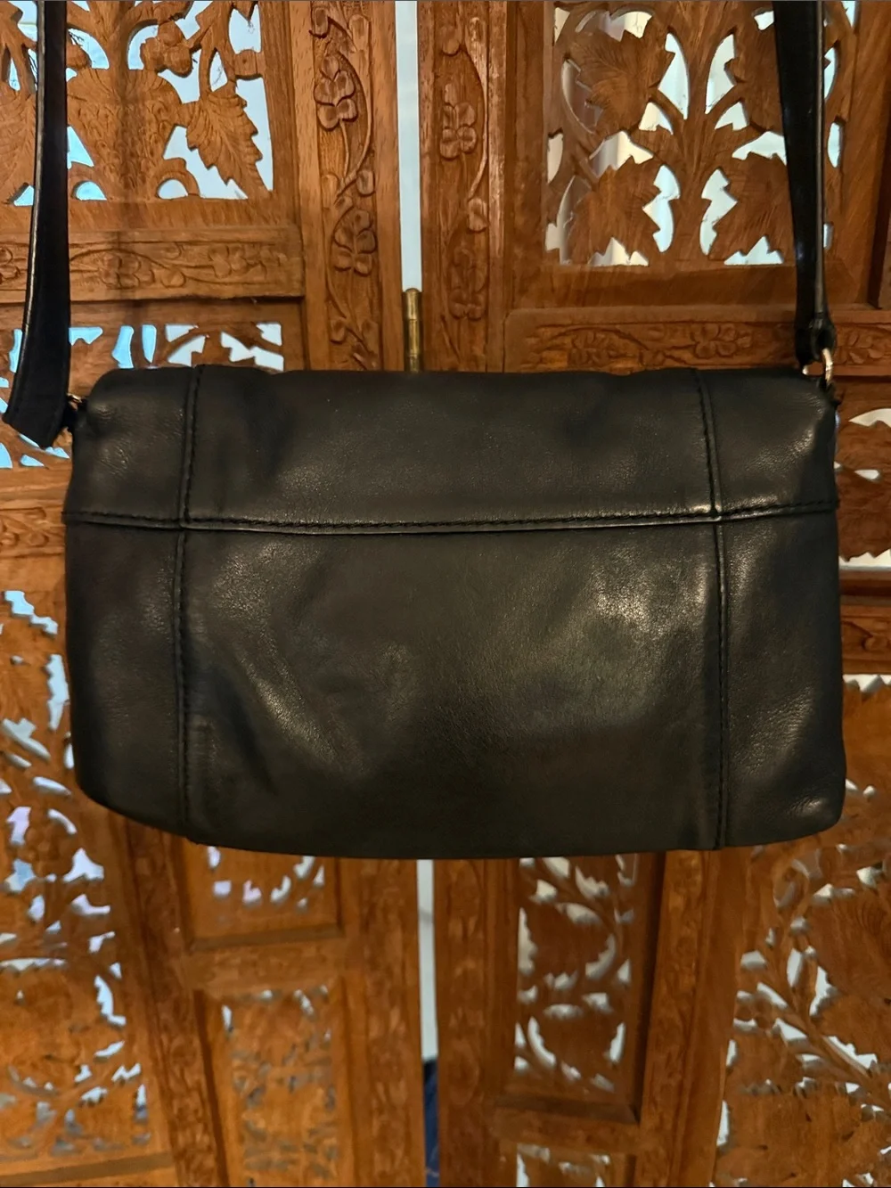 kate spade Black Leather Crossbody Shoulder Bag